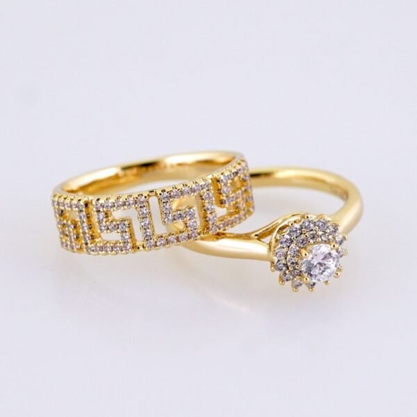 Women Ring/ Anillos Damas/ Wedding Ring/ Zircon Stone/ 14K Real Color// R0106E - Image 3