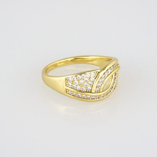 R062 Ring - Anillos - Zircon Stone - 14K Real Color - Image 2