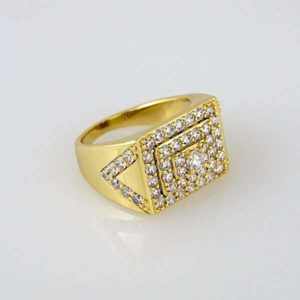 Men Ring/ Anillos Caballeros/ 14K Real Color/ Plain// R078 - Image 2