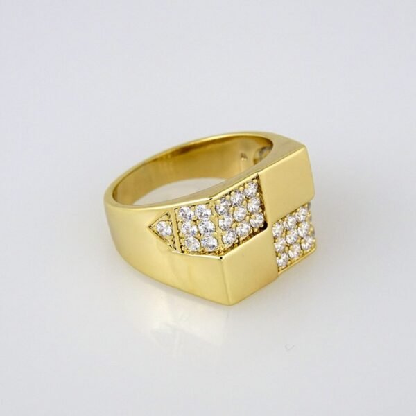 Men Ring/ Anillos Caballeros/ 14K Real Color/ Plain// R080 - Image 2