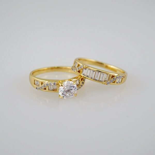 Women Ring/ Anillos Damas/ Wedding Ring/ Zircon Stone/ 14K Real Color// R082E
