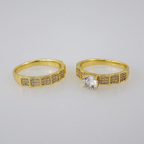 Women Ring/ Anillos Damas/ Wedding Ring/  Zircon Stone/  14K Real Color// R084E