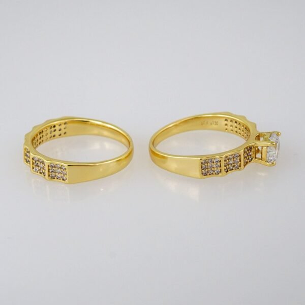Women Ring/ Anillos Damas/ Wedding Ring/  Zircon Stone/  14K Real Color// R084E - Image 2