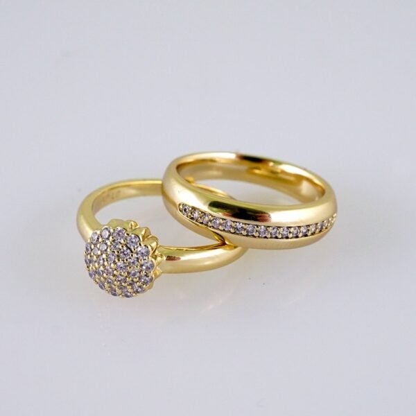 Women Ring/ Anillos Damas/ Wedding Ring/ Zircon Stone/ 14K Real Color// R093E - Image 2