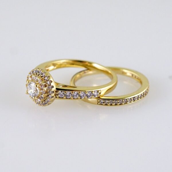 Women Ring/ Anillos Damas/ Wedding Ring/ Zircon Stone/ 14K Real Color// R096E - Image 2