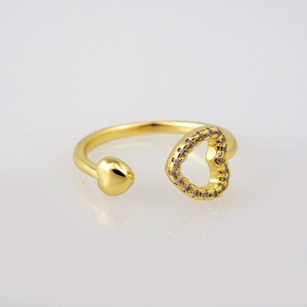 R147 Ring - Anillos - 14K Real Color - Zircon Stone - Ajustable