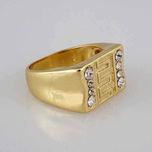 Men Ring/ Anillos Caballeros/14K Real Color/Zircon Stone// R176 - Image 2