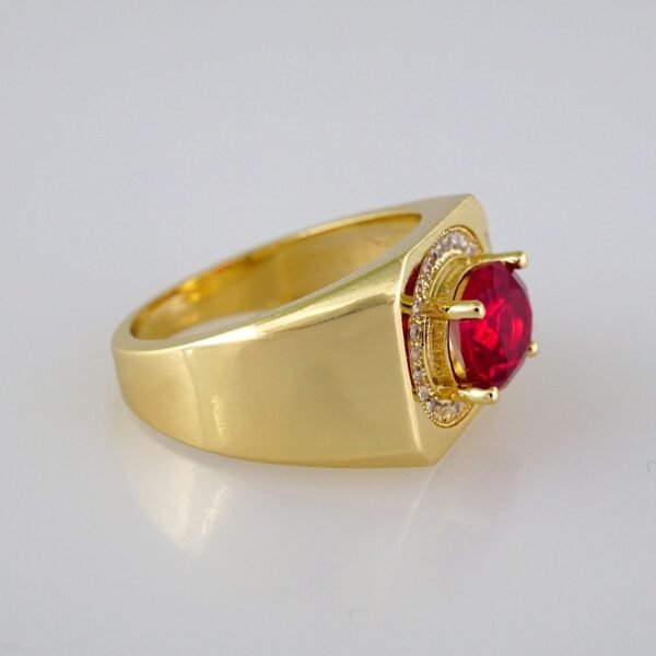 Men Ring/ Anillos Caballero/   14K Real Color/  Zircon Stone// R220 - Image 2