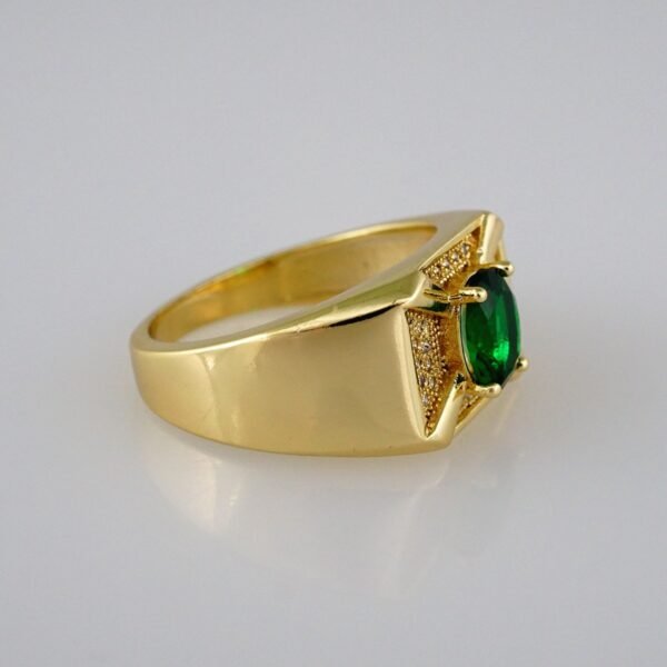 Men Ring/ Anillos Caballero/  14K Real Color/ Zircon Stone// R223 - Image 2