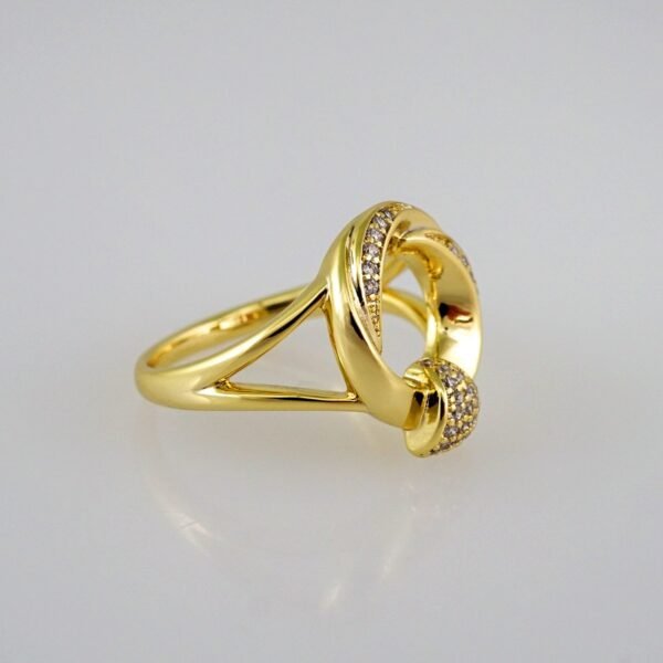 Women Ring/ Anillos Damas/  14K Real Color/ Zircon Stone// R275 - Image 2