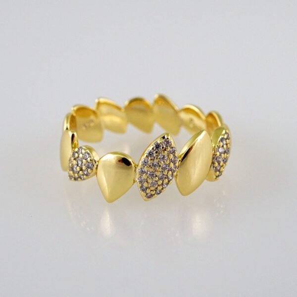 Women Ring/ Anillos Damas/  14K Real Color/ Zircon Stone// R284
