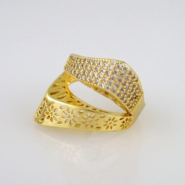 Women Ring/ Anillos Damas/  14K Real Color/ Zircon Stone// R291 - Image 2