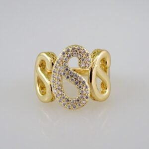 Women Ring/ Anillos Damas/  14K Real Color/ Zircon Stone// R326