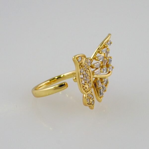 Women Ring/ Anillos Damas/  14K Real Color/  Zircone Stone// R392 - Image 2