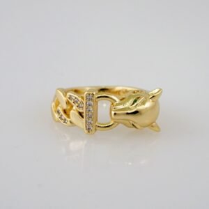 Women Ring/ Anillos Damas/  14K Real Color/ Zircon Stone// R397