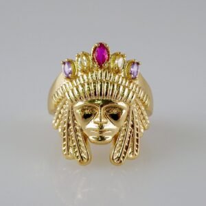 Ring/ Anillos/  14K Real Color/  Zircon Stone// R410