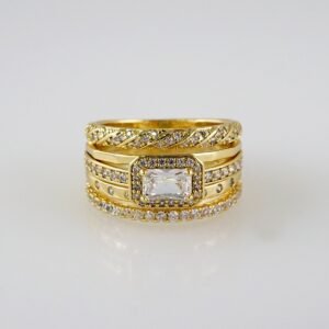 R411 Ring - Anillos - 14K Real Color - Zircon Stone