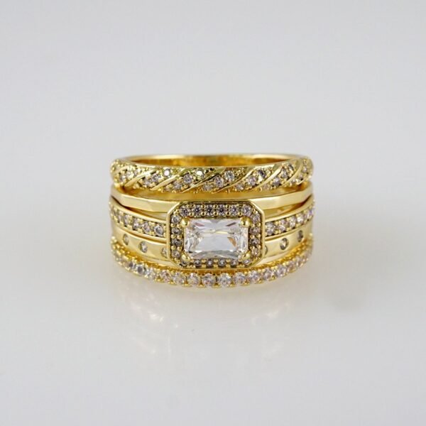 R411 Ring - Anillos - 14K Real Color - Zircon Stone
