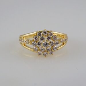Women Ring/ Anillos Damas/  14K Real Color/ Zircon Stone// R416