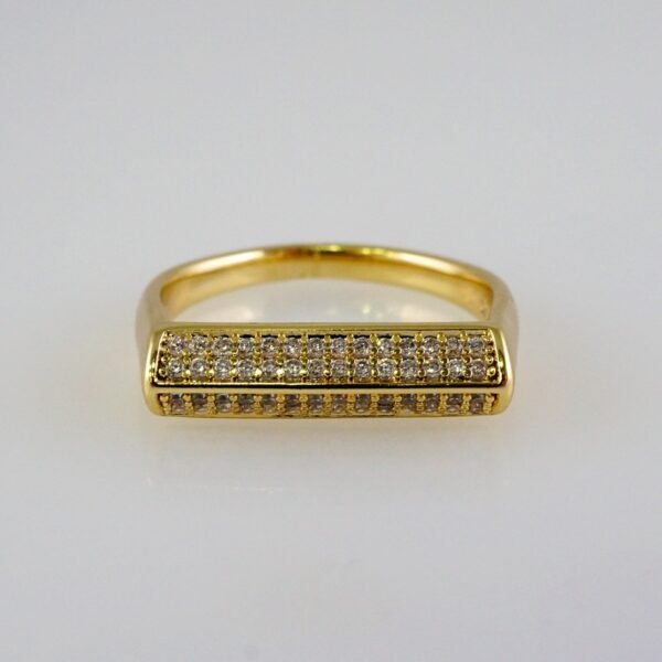 Women Ring/ Anillos Damas/  14K Real Color/  Zircon Stone// R418
