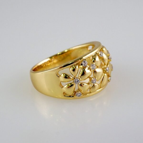 Women Ring/ Anillos Damas/  14K Real Color/  Zircon Stone// R420 - Image 2