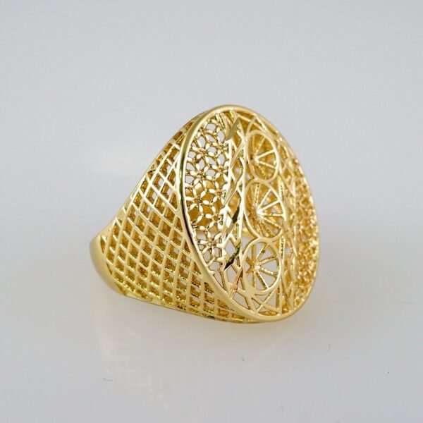 Women Ring/ Anillos Damas/  14K Real Color/  Plain// R430 - Image 2