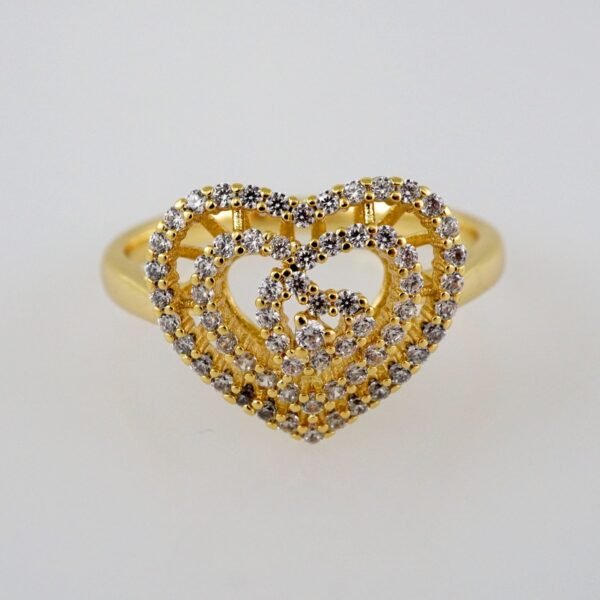Women Ring/ Anillos Damas/  14K Real Color/  Zircon Stone// R434