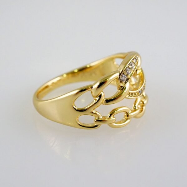 Women Ring/ Anillos Damas/  14K Real Color/  Zircon Stone// R451 - Image 2