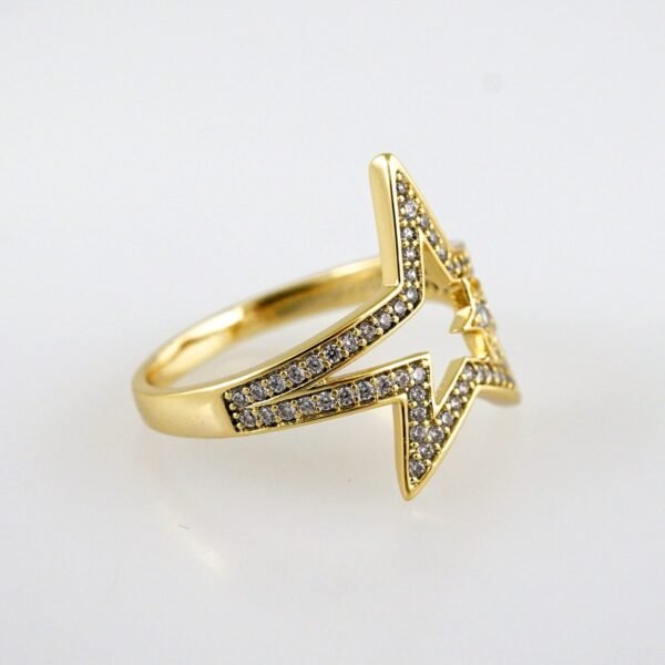 Women Ring/ Anillos Damas/  14K Real Color/  Zircon Stone// R455 - Image 2