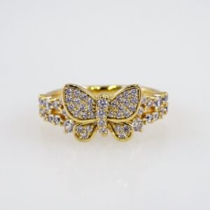 Women Ring/ Anillos Damas/  14K Real Color/ Zircon Stone// R466