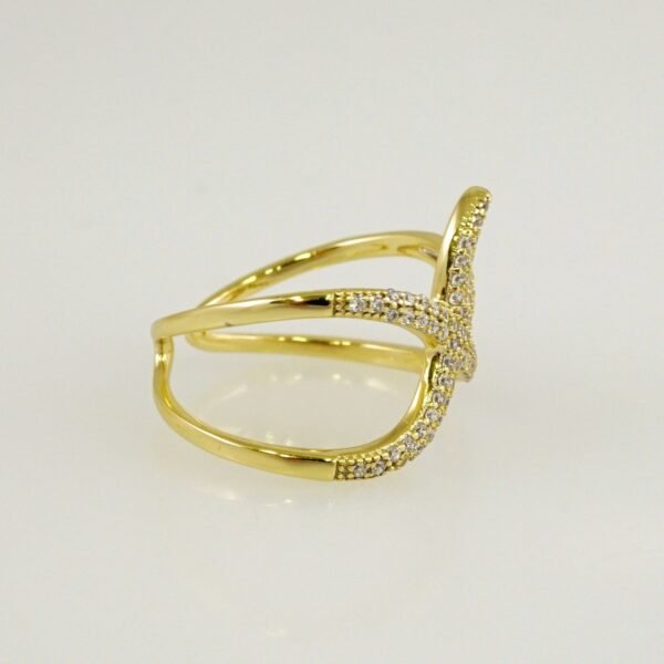 Women Ring/ Anillos Damas/  14K Real Color/  Zircon Stone// R470 - Image 2
