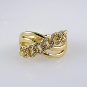 Women Ring/ Anillos Damas/  14K Real Color/ Zircon Stone// R482