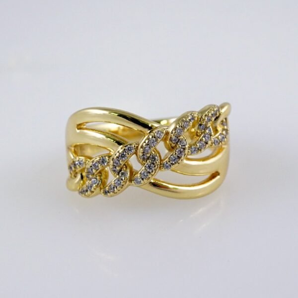 Women Ring/ Anillos Damas/  14K Real Color/ Zircon Stone// R482