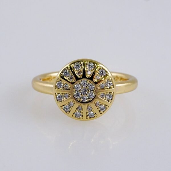 Woman Ring/ Anillos Damas/  14K Real Color/  Zircon Stone/ Ajustable// R495