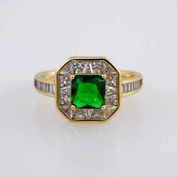 Woman Ring/ Anillos Damas/  14K Real Color/  Zircon Stone// R508