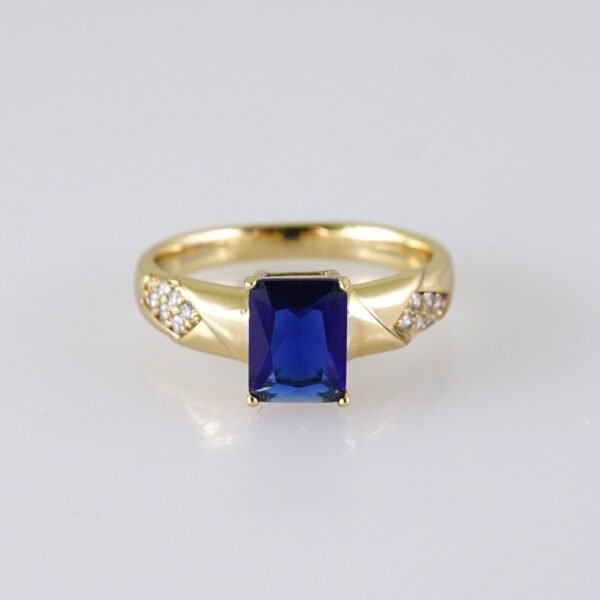 Women Ring/ Anillos Damas/  14K Real Color/ Zircon Stone// R531