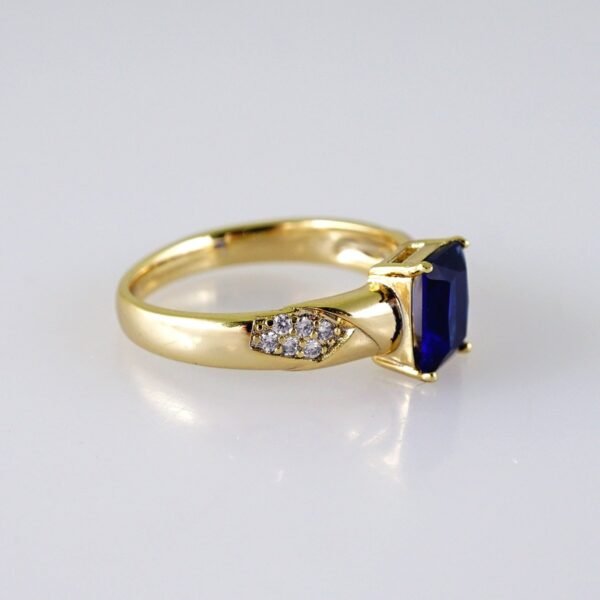 Women Ring/ Anillos Damas/  14K Real Color/ Zircon Stone// R531 - Image 2