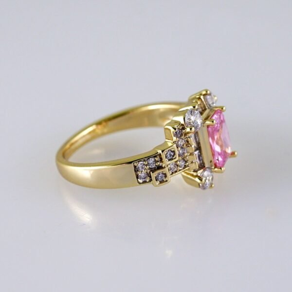 Women Ring/ Anillos Damas/  14K Real Color/  Zircon Stone// R536 - Image 2
