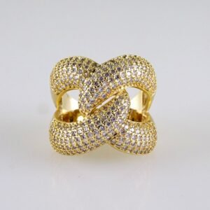 Women Ring/ Anillos Damas/  14K Real Color/ Zircon Stone// R541