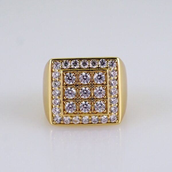 Men Ring/ Anillos Hombre/  14K Real Color//  Zircon Stone// R558