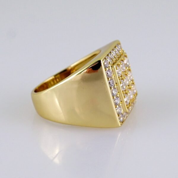 Men Ring/ Anillos Hombre/  14K Real Color//  Zircon Stone// R558 - Image 2
