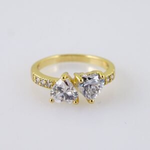 Women Ring/ Anillos Damas/  14K Real Color/  Zircon Stone// R569