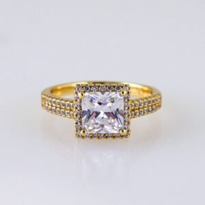 Women Ring/ Anillos Damas/ 14K Real Color/ Zircon Stone// R583