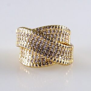 Women Ring/ Anillos Damas/ 14K Real Color/ Zircon Stone// R591
