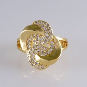 Women Ring/ Anillos Damas/ 14K Real Color/ Zircon Stone// R593