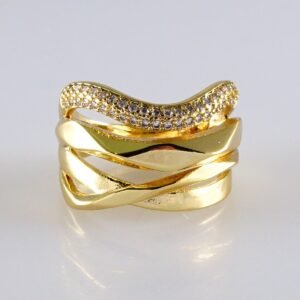 Women Ring/ Anillos Damas/ 14K Real Color/ Zircon Stone// R594