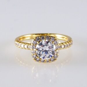 Women Ring/ Anillos Damas/ 14K Real Color/ Zircon Stone// R600