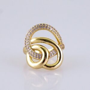 Women Ring/ Anillos Damas/ 14K Real Color/ Zircon Stone// R604