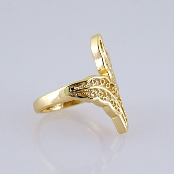 Women Ring/ Anillos Damas/ 14K Real Color/ Plain// R605 - Image 2