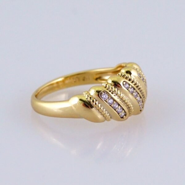 Women Ring/ Anillos Damas/ 14K Real Color/ Zircon Stone// R606 - Image 2